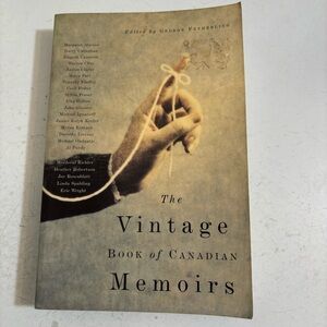 🛍️3/$30 The vintage book of Canadian memoirs softcover book novel short stories